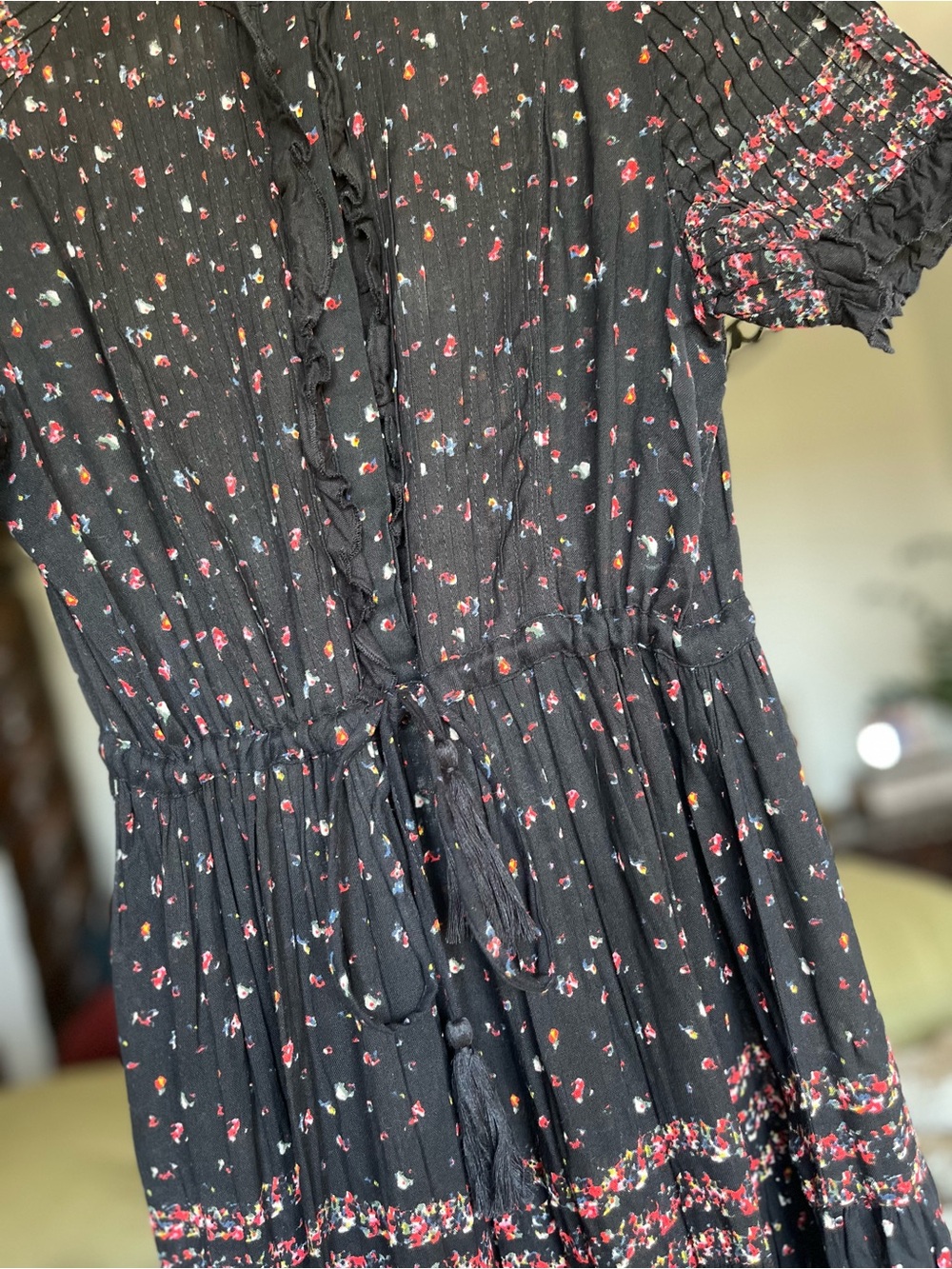 Free People Black Floral Maxi Dress - Picture 3 of 5